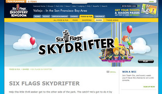 Sixflags.com SkyDrifter Game